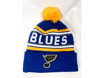 Dětská Zimní Čepice St. Louis Blues Jacquard Cuffed Knit With Pom
