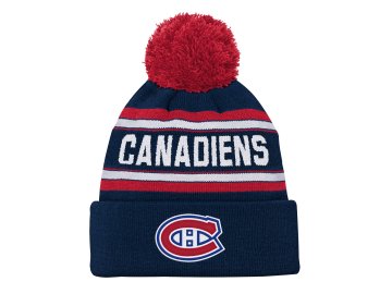 Dětská Zimní Čepice Montreal Canadiens Jacquard Cuffed Knit With Pom