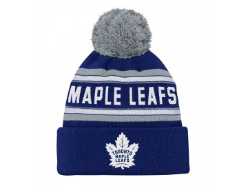 Dětská Zimní Čepice Toronto Maple Leafs Jacquard Cuffed Knit With Pom