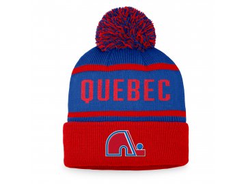 Pánská Zimní čepice Quebec Nordiques Heritage Beanie Cuff with Pom