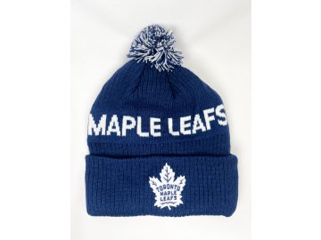 Dětská Zimní Čepice Toronto Maple Leafs Cufed Knit With Pom