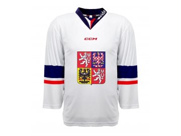 Nový dres české hokejové reprezentace 2023/2024 CCM Fandres replica - bílý