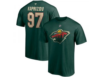Pánské tričko Kirill Kaprizov #97 Minnesota Wild NHL Authentic Stack Name & Number
