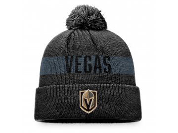 Pánská Zimní čepice Vegas Golden Knights Fundamental Beanie Cuff with Pom