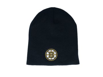 Pánská Zimní Čepice Boston Bruins Cuffless Knit Black