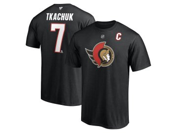 Pánské tričko Brady Tkachuk #7 Ottawa Senators NHL Authentic Stack Name & Number
