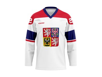 Fan dres CCM Česká republika - bílý