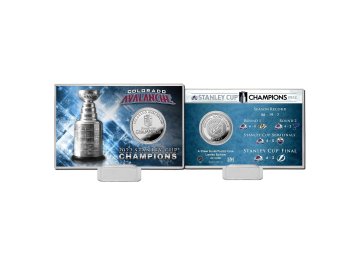Pamětní mince Colorado Avalanche NHL 2022 Stanley Cup Champions Silver Mint Coin