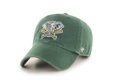 Pánská Kšiltovka Cooperstown Oakland Athletics '47 CLEAN UP w/ No Loop Label Dark Green