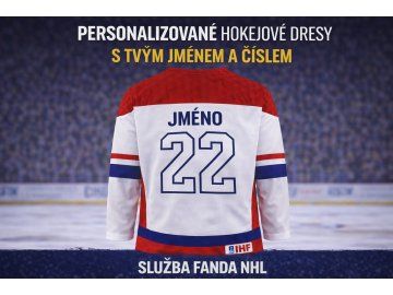Potisk dresu REPRE vlastním jménem a číslem