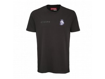 Pánské tričko Český hokej CCM Core Lev Black