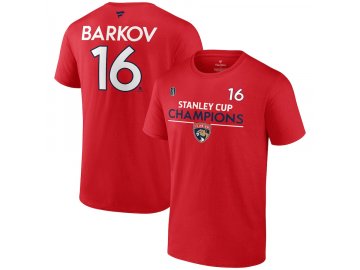 Pánské tričko Aleksander Barkov #16 Florida Panthers 2024 Stanley Cup Champions Authentic Pro Name & Number