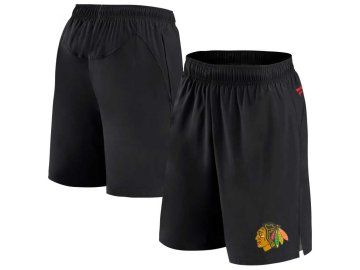 Pánské kraťasy Chicago Blackhawks NHL Authentic Rinkside Performance černá s vnitřními kraťasy