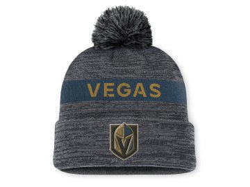 Pánská zimní čepice Vegas Golden Knights NHL Authentic Pro Rink Beanie Cuff With POM