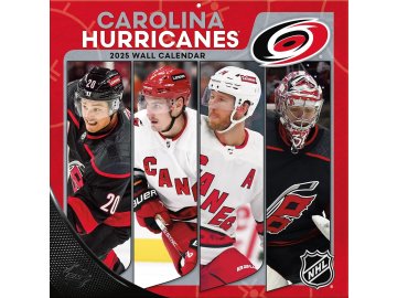 Kalendář Carolina Hurricanes NHL 2025 Wall Calendar