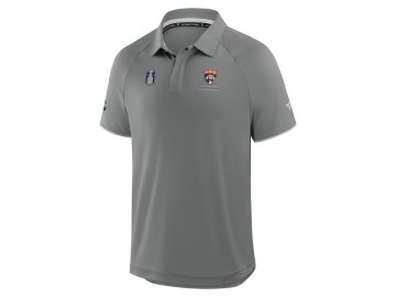 Pánské tričko Florida Panthers 2025 Stanley Cup Champions Authentic Pro Polo - Gray