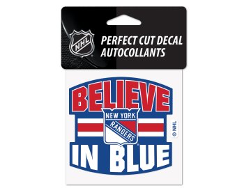 Samolepka New York Rangers Perfect Cut Decal SLOGAN
