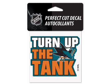 Samolepka San Jose Sharks Perfect Cut Decal SLOGAN