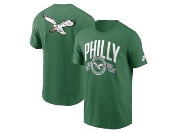 Pánské tričko Philadelphia Eagles NFL Nike Rewind Front and Back Hit Essential Cotton Tee