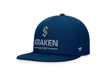 Pánská kšiltovka Seattle Kraken NHL Authentic Pro A/Cap Flat Brim Square Visor Structured Adjustable