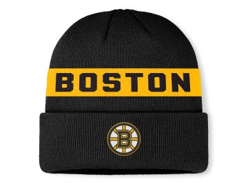 Pánská zimní čepice Boston Bruins NHL Authentic Pro A/Cap Cuffed Beanie