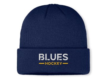 Pánská zimní čepice St. Louis Blues NHL Authentic Pro A/Cap Cuffed Beanie