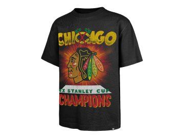 Pánské tričko Chicago Blackhawks NHL Sigma ’47 Foundation Tee černá