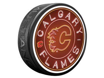 Puk Calgary Flames NHL Neon