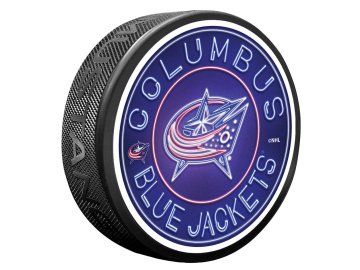Puk Columbus Blue Jackets NHL Neon