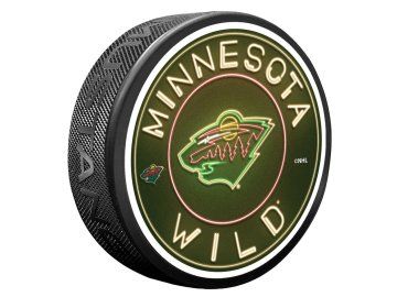 Puk Minnesota Wild NHL Neon