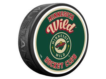 Puk Minnesota Wild NHL Retro Script