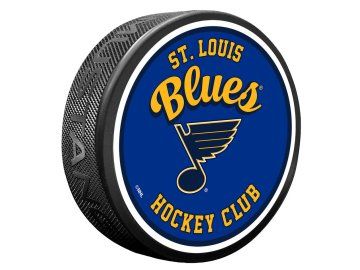 Puk St. Louis Blues NHL Retro Script