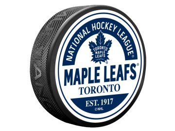 Puk Toronto Maple Leafs Block Textured Puck