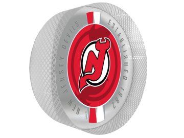 Puk New Jersey Devils NHL Crystal Ribbon