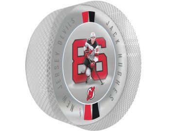 Puk New Jersey Devils NHL Crystal Breakout - Jack Hughes