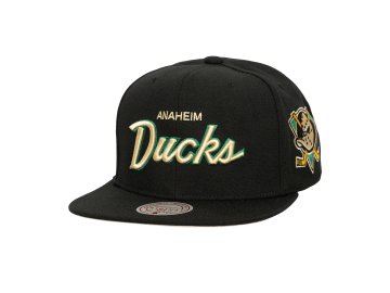 Pánská kšiltovka Anaheim Ducks NHL Cream Script Snapback Vntg