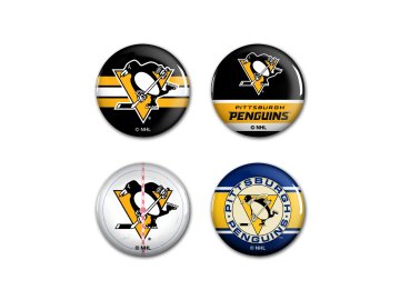 Sada placek Pittsburgh Penguins NHL Button 4 Pack