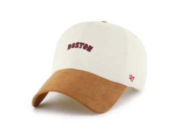 Pánská kšiltovka Boston Red Sox MLB Script Suede Visor 47 Clean Up