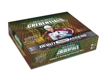 Hokejové karty NHL 2025-26 Upper Deck Credentials Hobby Box