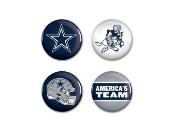 Sada placek Dallas Cowboys NFL Button 4 Pack