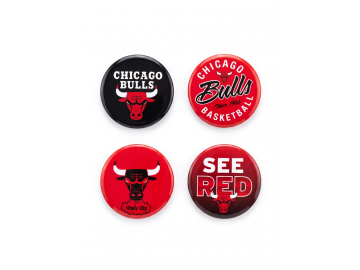 Sada placek Chicago Bulls NBA Button 4 Pack