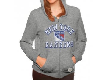 Dámská mikina New York Rangers Tri-Blend Full Zip