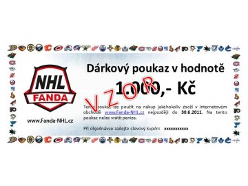 Dárkový poukaz Fanda-NHL.cz