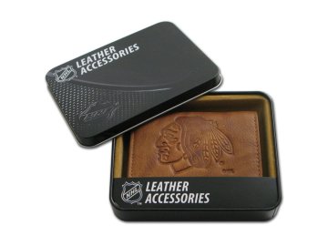Kožená peněženka Chicago Blackhawks Embossed Trifold