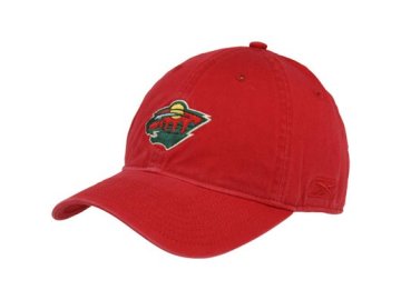 Kšiltovka -Basic logo Slouch - Minnesota Wild - červená