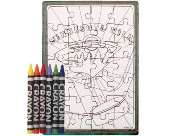 Minnesota Wild puzzle s vlastním vybarvením