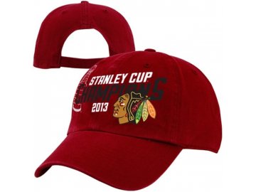 NHL Kšiltovka Chicago Blackhawks 2013 NHL Stanley Cup Champions Clean Up Slouch