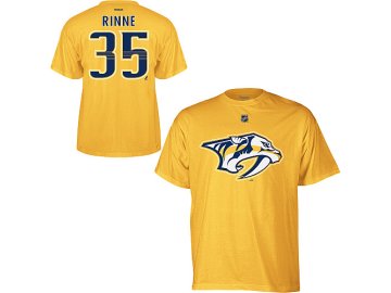Tričko Pekka Rinne #35 Nashville Predators - žluté