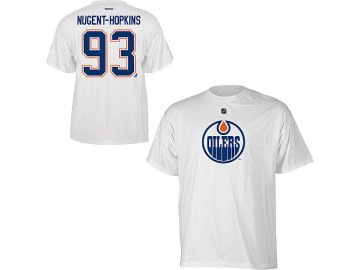 Tričko Ryan Nugent-Hopkins #93 Edmonton Oilers - Bílé