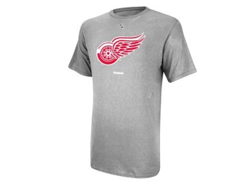 Tričko - Primary Logo - Detroit Red Wings - šedé